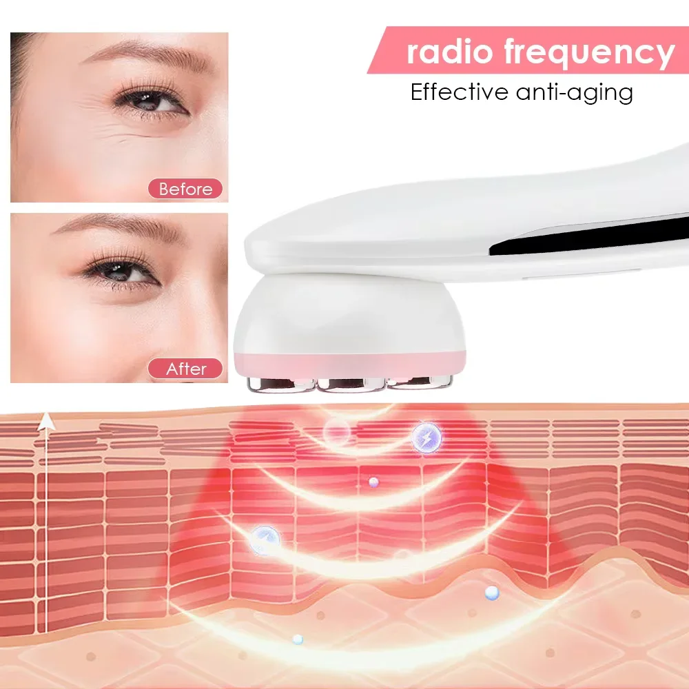 5-IN-1 RF Radio Frequency EMS Electroporation LED Photon Beauty Device Skin Lifting Tighten Anti-Wrinkle Skin Care Face Massager