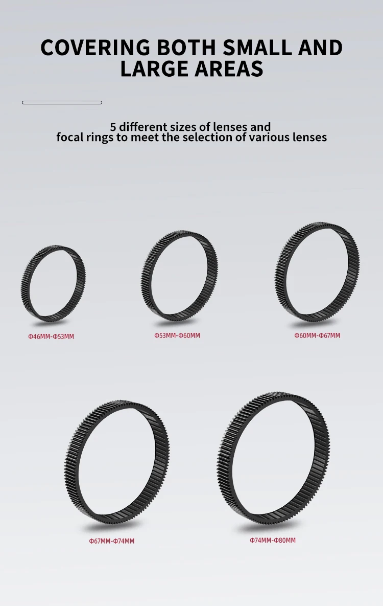 سلس التركيز والعتاد الدائري 360 دوران اتبع التركيز الدائري 46 مللي متر-80 مللي متر ل SLR DSLR كاميرا الملحقات لكاميرا سوني كانون نيكون