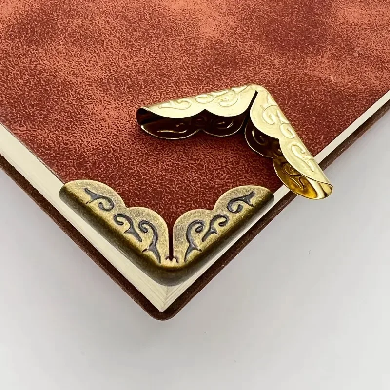 50/500pcsAntique Metal Books Corners Protectors For Scrapbooking Accessories Albums Corner Menus Folders Box DIY Crafts Decor
