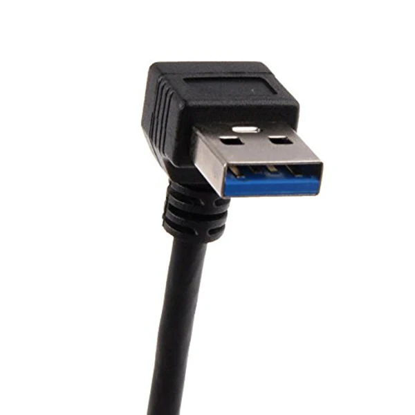 Usb 3.0 Haakse 90 Graden Verlengkabel Mannelijk Naar Vrouwelijk Adapter Koord, 20Cm