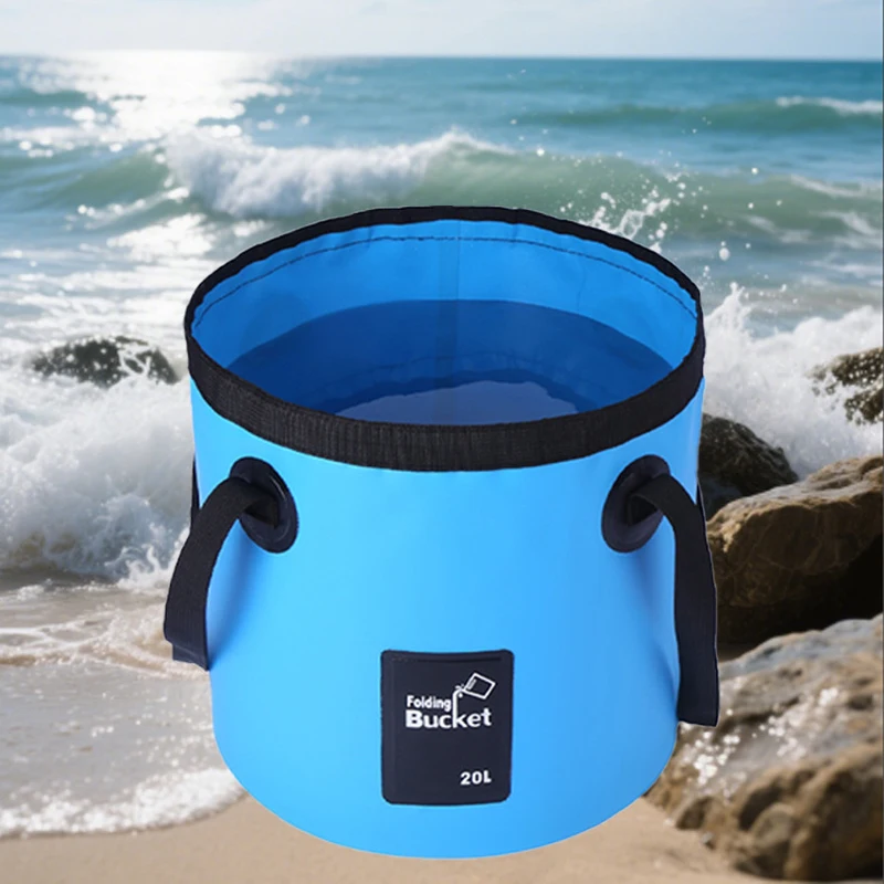 12/20L Portable Foldable Water Bucket Fishing Bucket Folding Water Container for Travelling Camping Hiking Fishing Washing