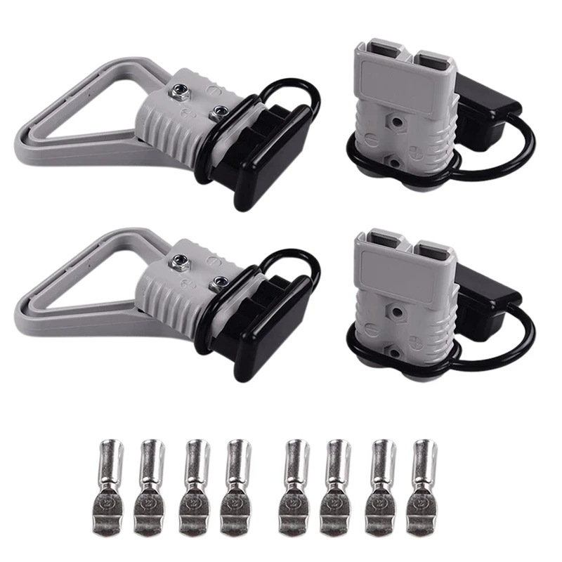 

4Pcs 2 AWG 175A Battery Power Connector Cable Quick Connect Disconnect Kit For Anderson Connector For Car Bike Winch Trailer