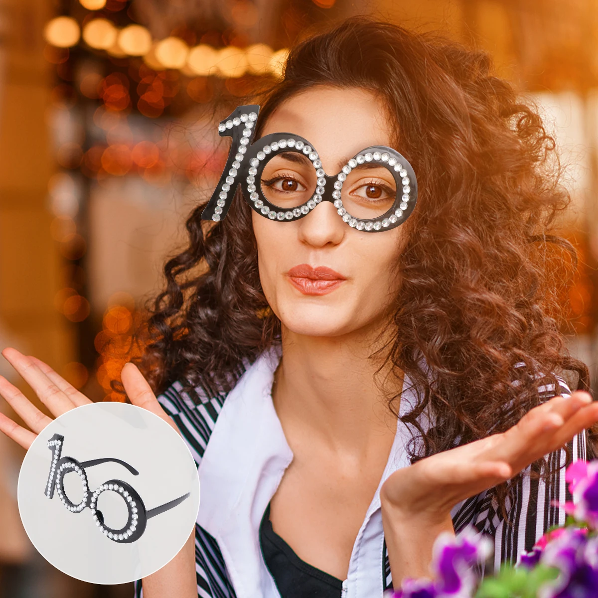نظارات الحفلات الدعائم النظارات الرقمية للصور عيد الهالوين الجدة البلاستيك ديكور عيد ميلاد نظارات ديكور الكرتون المفضلة