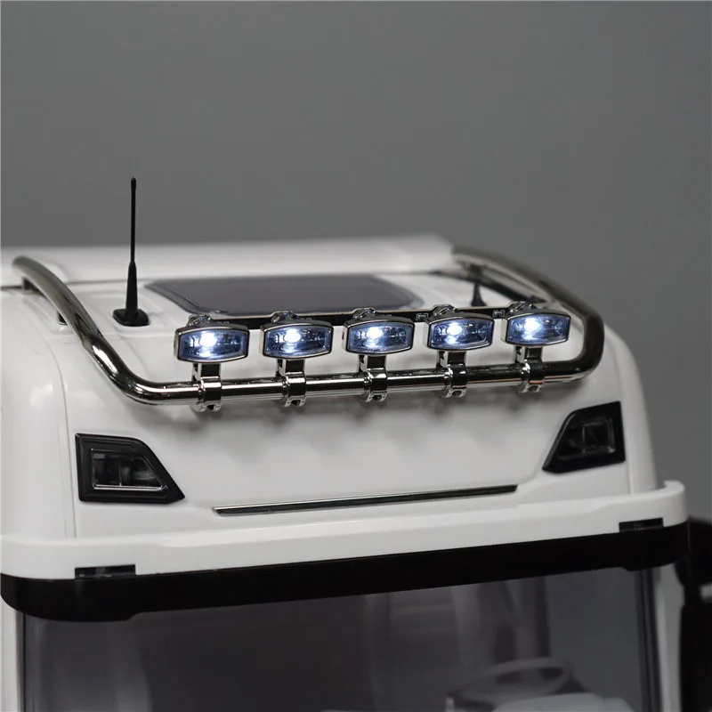 5V Led Dak Spotlight Printplaat Versieren Voor 1/14 Tamiya Rc Dump Truck Scania 770S 6 × 4 56368 8X4 56371 Auto-Accessoires