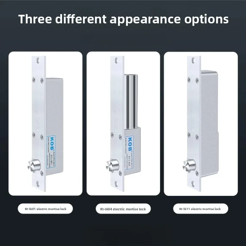 KOB access control electric plug lock 12V access control embedded pin lock glass door delayed feedback electric control lock