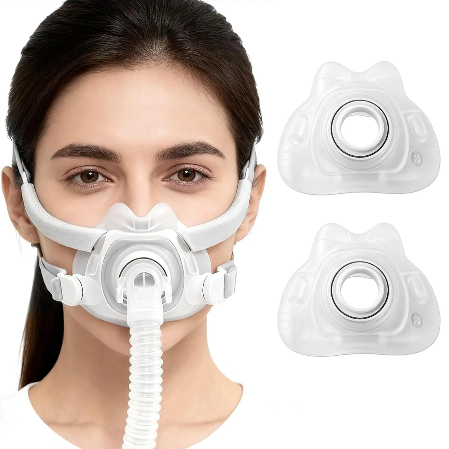 Cpap Full Face Mask Silicone Cushion - Bantalan Pengganti Masker Wajah Penuh CPAP,