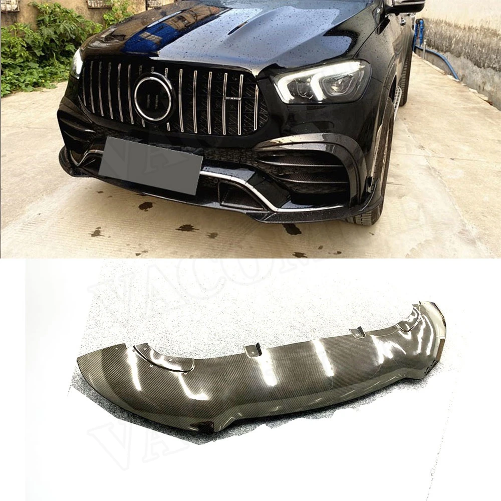 

VACOMUL Dry Carbon Fiber for Mercedes Benz GLE Class W167 GLE53 AMG SUV 2020 Front Bumper Lip Spoiler Splitter Air Vent Fog Lamp