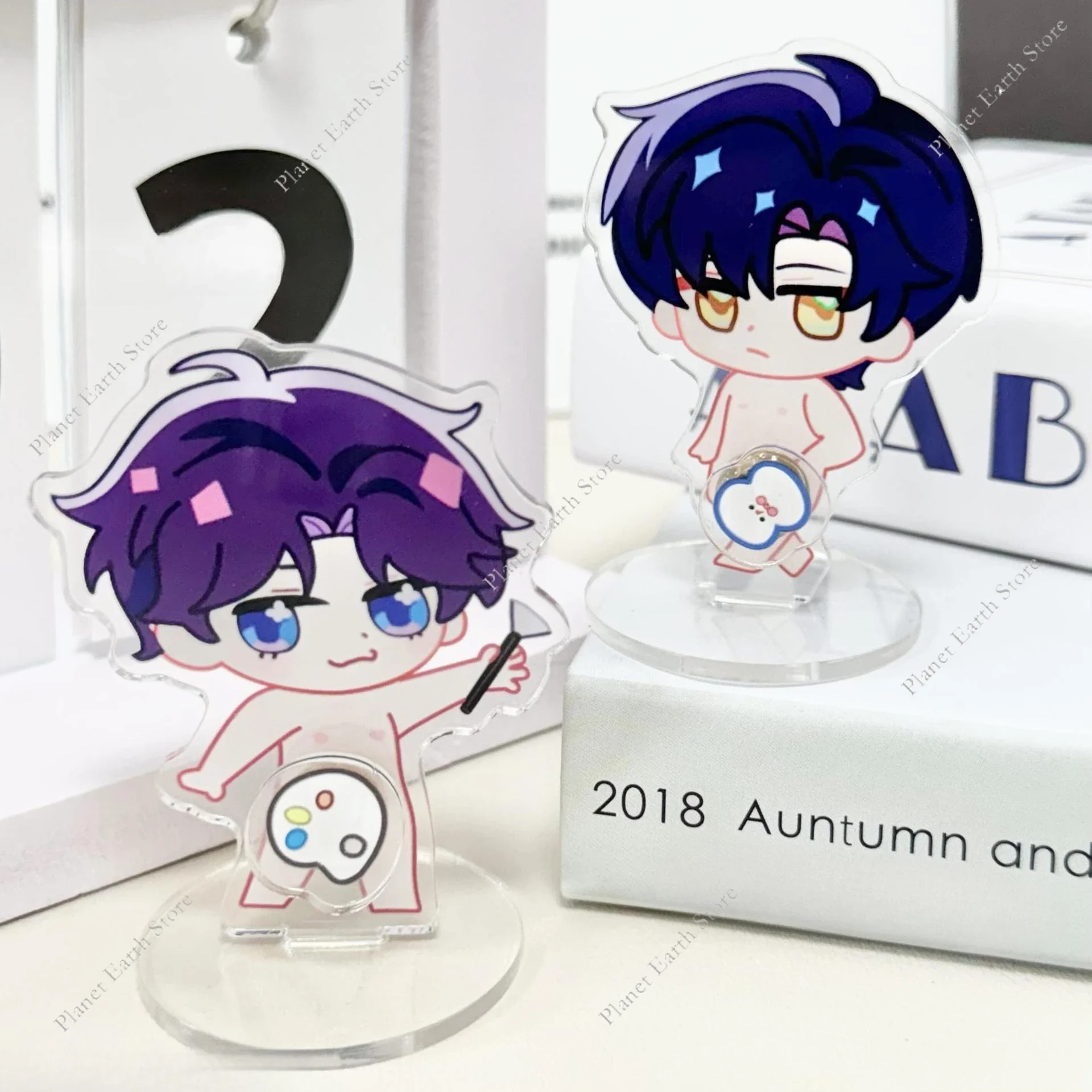 2025 لعبة الحب والمساحة العميقة سيلوس كزيفير زين رافاييل تأثيري الشكل حامل تدوير الدائمة لوحة حلية الكرتون الهدايا 1/4 قطعة