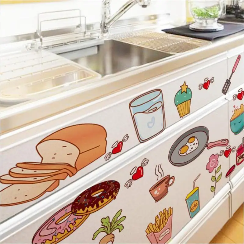 1 ~ 10PCS muursticker mooie stickers keukengerei kast zelfklevende stickers versieren schattig comfortabel eenvoudig