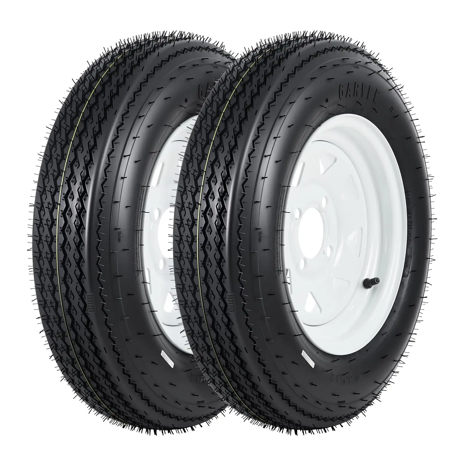 

2 Pack 4 Lug Trailer Tires 4.80-8 Heavy Duty Tires For Utility Boat Camper, 760lbs Load Capacity, 90 PSI