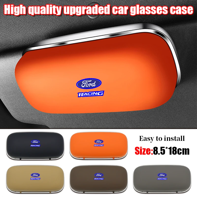 

For Ford Focus Fiesta Ranger mk2 mk3 Mondeo mk4 S-MAX Kuga Car Visor Sunglasses Glasses Case Glasses Holder Clip Box Accessories