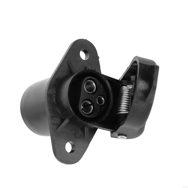 Easy To Install 3 Trailer Plug Connector With Sturdy ABS Construction For Caravans Motorhome Wiring Long Lasting Use R6FB
