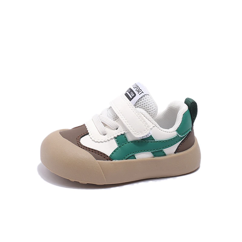 Baby Shoes Green Thin Section Soft Bottom Small Children Walking Shoes Brown Non-slip Breathable Boys Girls Casual Shoe