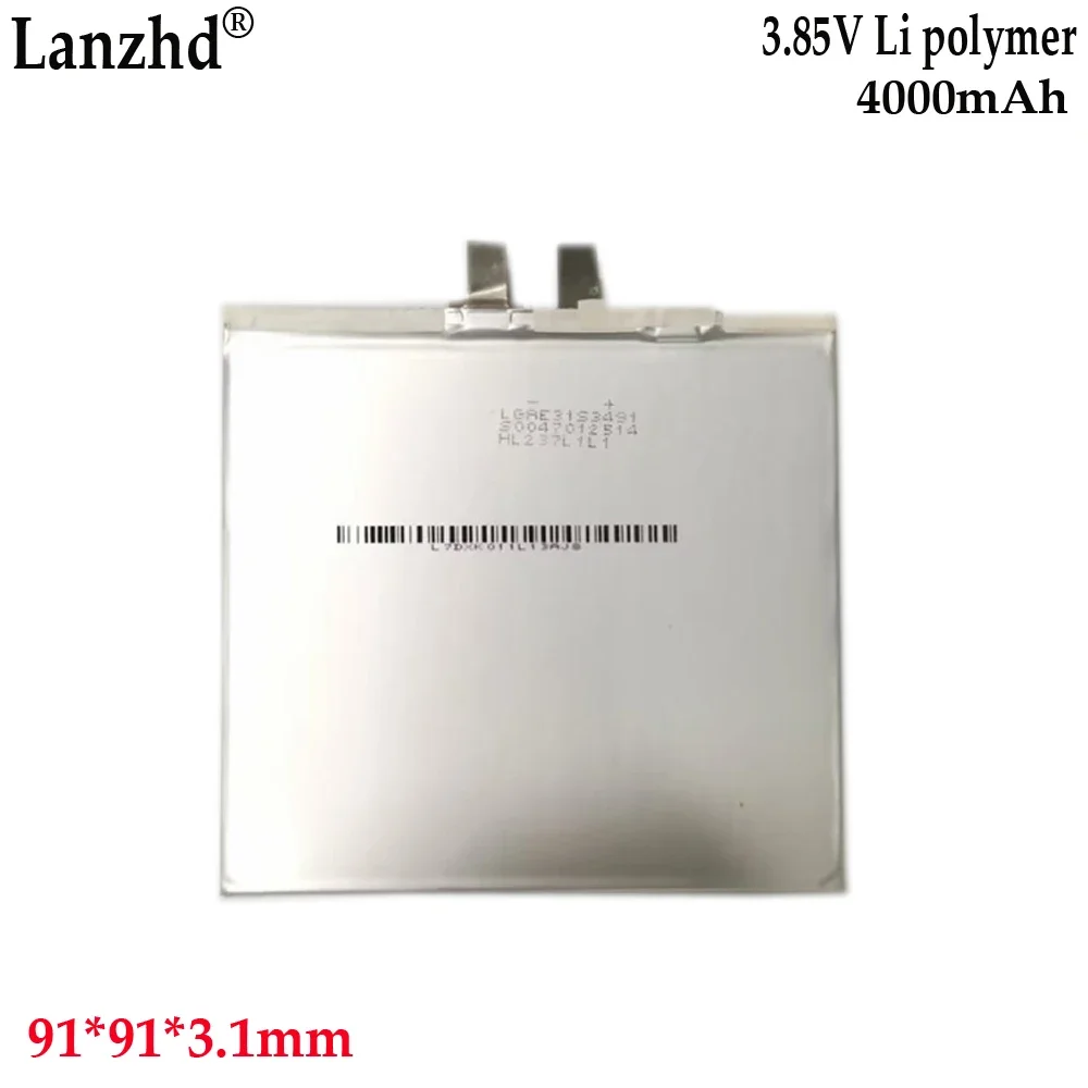 NUOVA batteria al litio ai polimeri di litio da 3,85 V per batteria per tablet portatile Batteria per notebook da 4000 mAh 319191    91*91*3mm