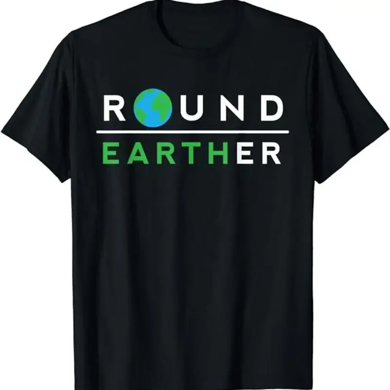New Limited Round Earther Funny Anti Flat Earth Society Member T Shirt Size S 5Xl