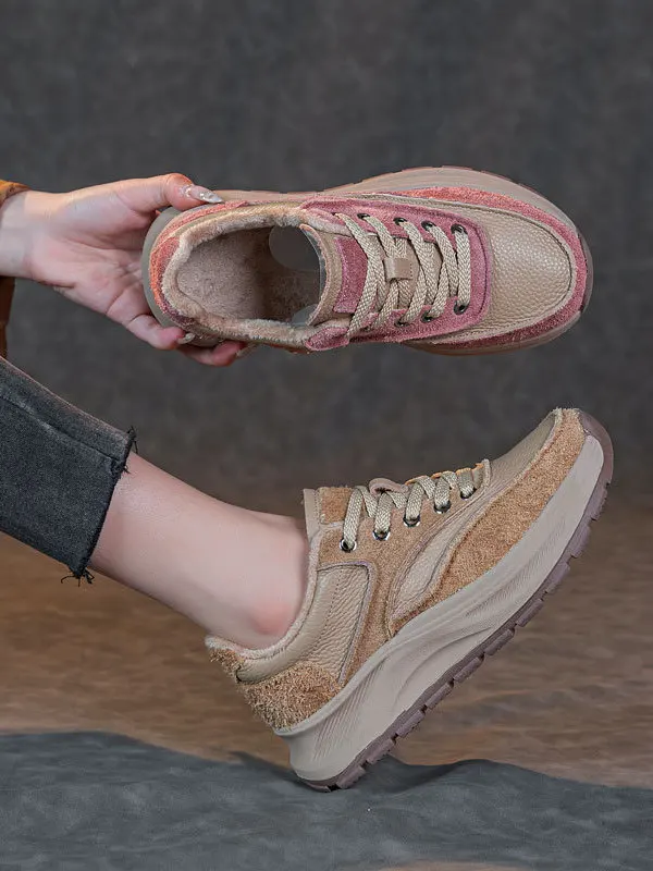 chaussures-plates-decontractees-pour-femmes-en-cuir-de-vachette-doublees-polaire-grandes-tailles-tendance-pour-l'hiver