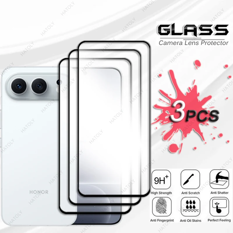 ل الشرف 500 الصين الزجاج طبقة رقيقة واقية ل الشرف 500 5G الصين الأسود حافة حامي الشاشة حامي عدسة الكاميرا ل الشرف 500