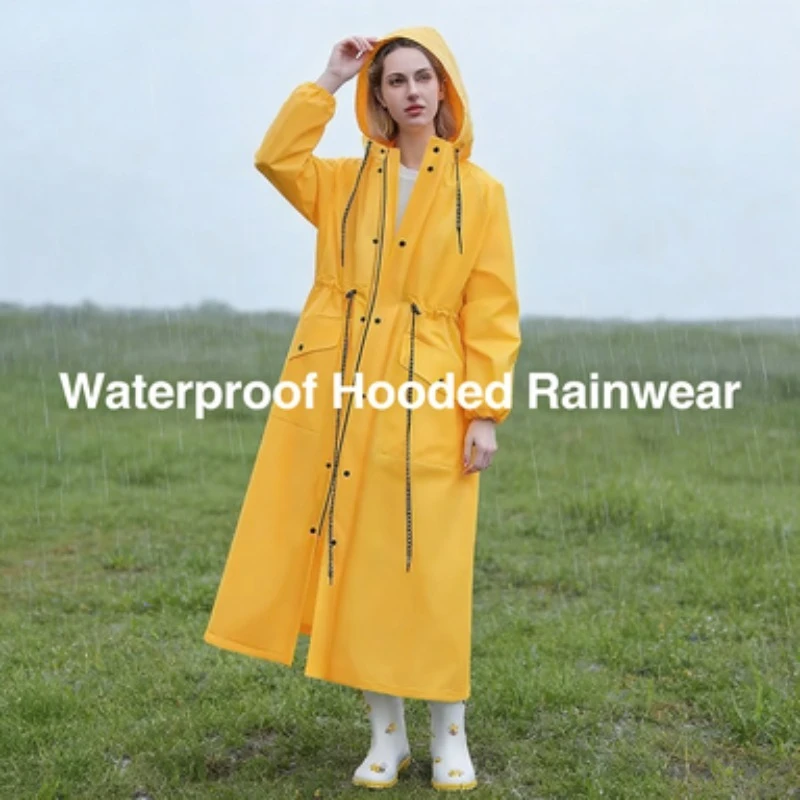 

Rainstorm Protection Adult Wear Electric Battery Car New Poncho Student Raincoat Female One Piece Long Body