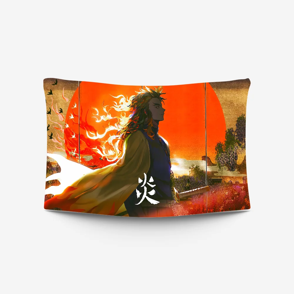 D-Demon S-Slayer Tapestry Decoration party Background Hanging Cloth Bedroom Tapestry Room Decor Aesthetic