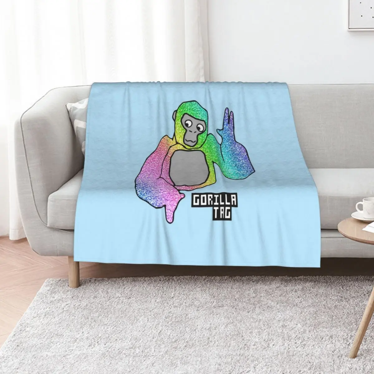 Gorilla Tag Colorfull - Gorilla Tag Merch Hoodie For Men, Women Shirt Boy Girl Young Shirt - Long Sleeve, Sweatshi Throw Blanket