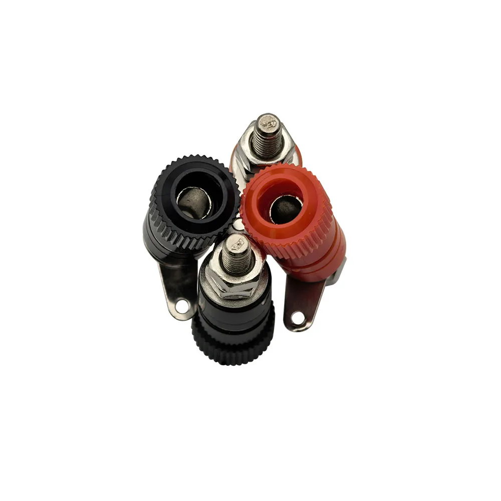 4mm Banana Socket Binding Post Terminal Connectors JS-910B Binding Posts Nut Panel Mount For Speaker Audio