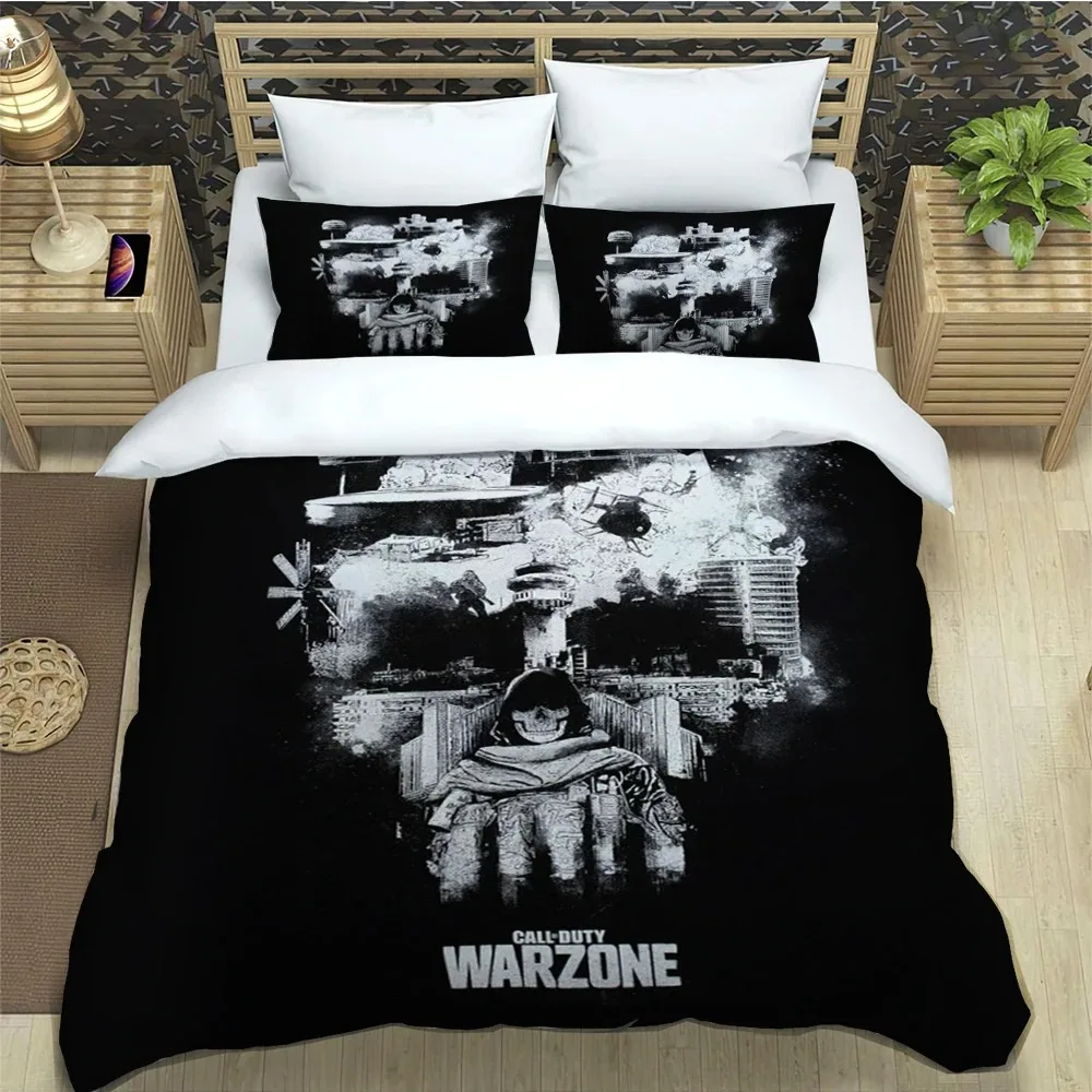Call Of Duty Game Duvet Cover Pillowcase Bedding Set COD Game Adult Boys Girls Bedroom Decoration Gift Single Double Size