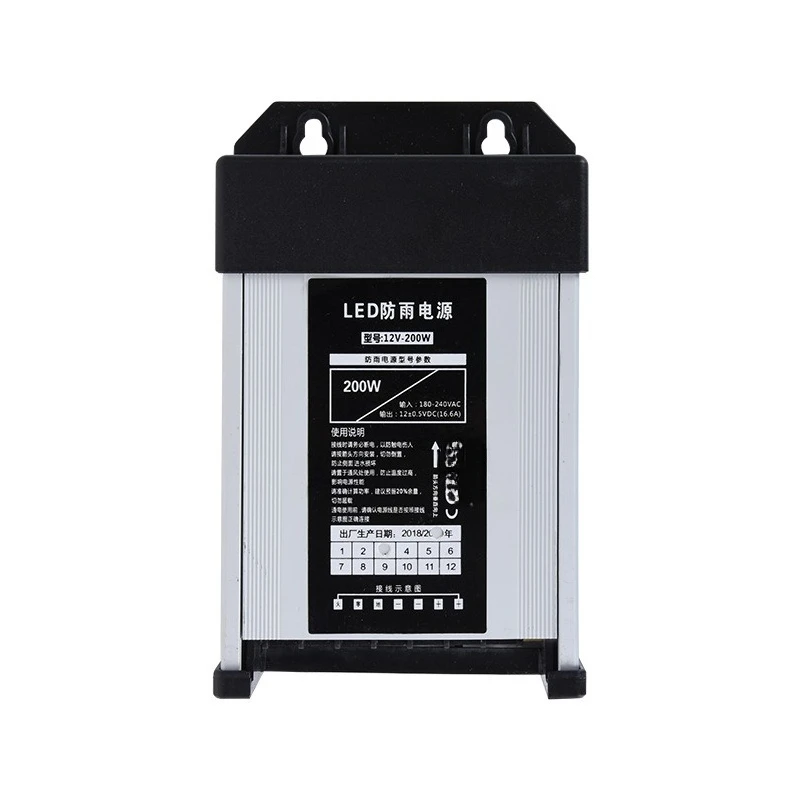 

Outdoor rainproof switch power supply 220V to 12v400W luminous transformer