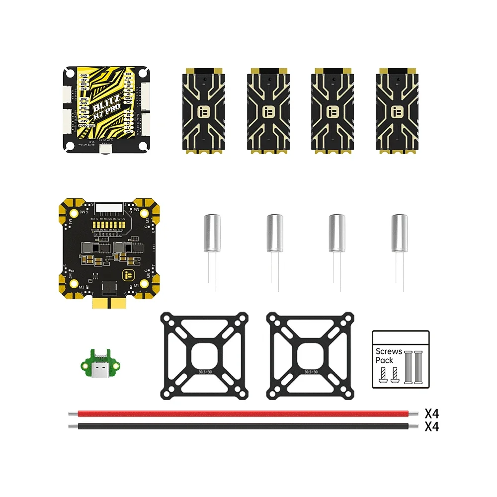 IFlight BLITZ H7 Pro ICM42688 Combo Set W/ E80 Single ESC 2-8S Supports DShot 150/ 300/ 600/ MultiShot /OneShot for RC FPV Drone