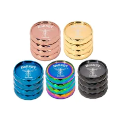 HORNET Aluminium Alloy Herb Spicy Grinder 4 Layers 43mm Metal Portable Diamond Shape Herbal Grinders Fumar Accessories