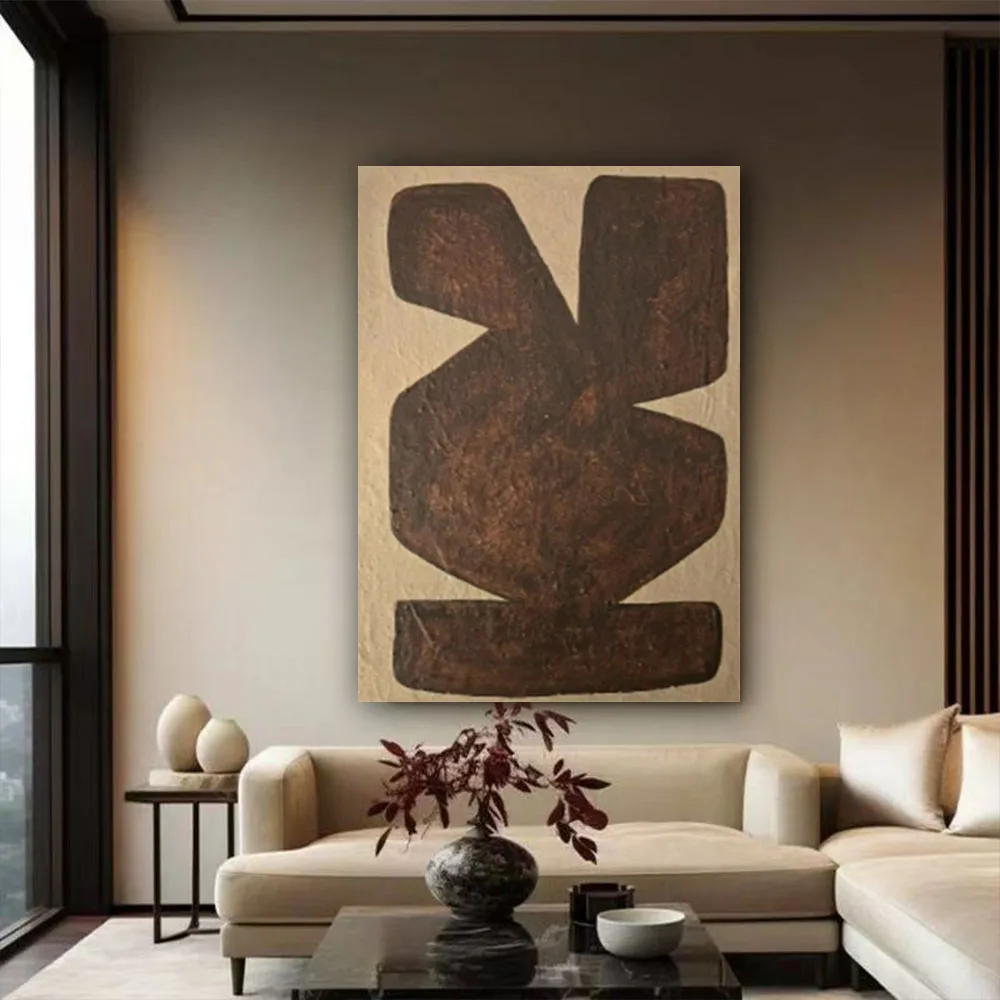 Modern Utility Knife Thick Oil Texture Canvas Painting Red Salon Picture Hand-Painted Oil Painting Wedding Decoration Wall Art