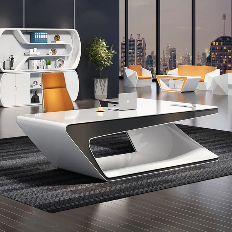 Aesthetic Display Office Desk Minimalist Shelves Storage Decoration Office Desk Organizers Computer Scrivania Trendy Furniture