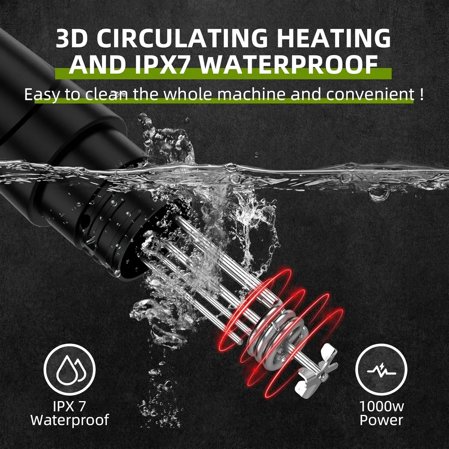 Vide Machine-Suvee Cooker (Wifi) Cocina de precisión Sous Vide-1000W Calentamiento rápido Immersión térmica, Pantalla táctil digital, Te preciso