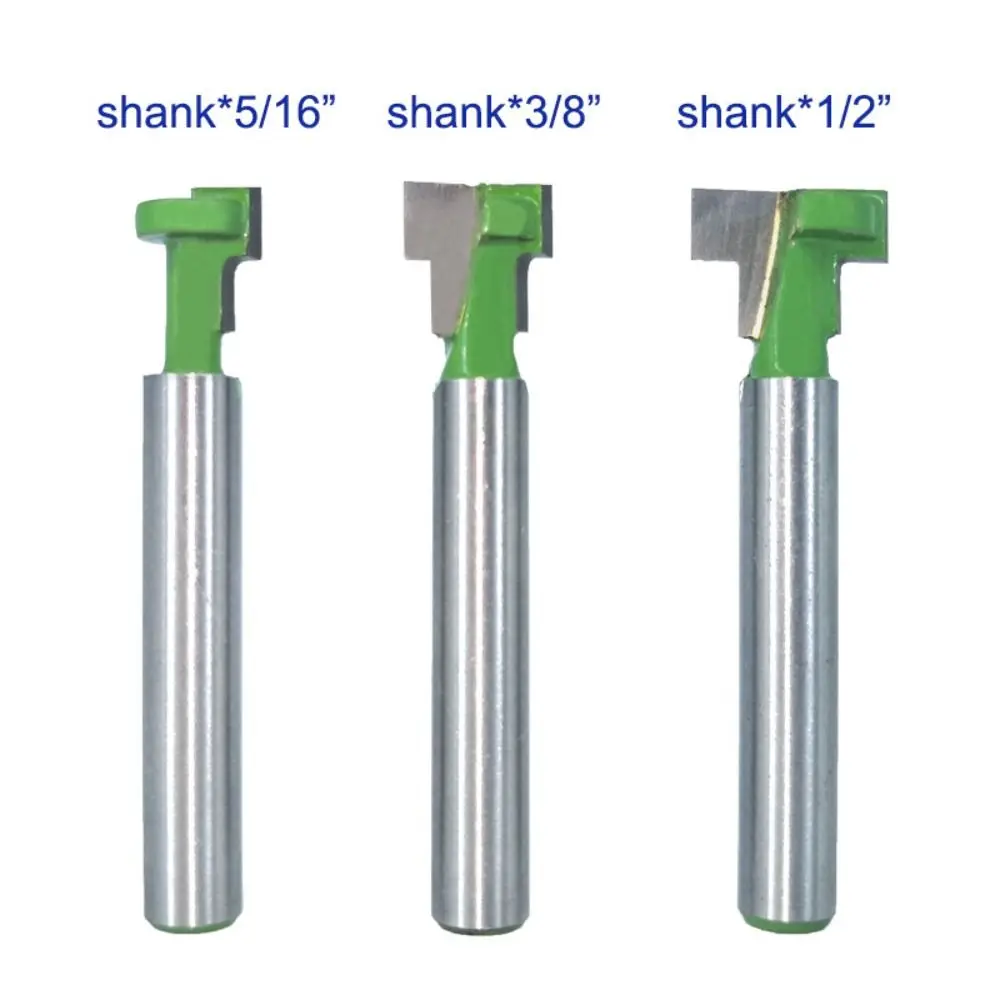 T-Slot Milling Cutter New 6mm 6.35mm Shank Convenient Router Bit Hex Bolt Key Hole Bits Woodworking Tools