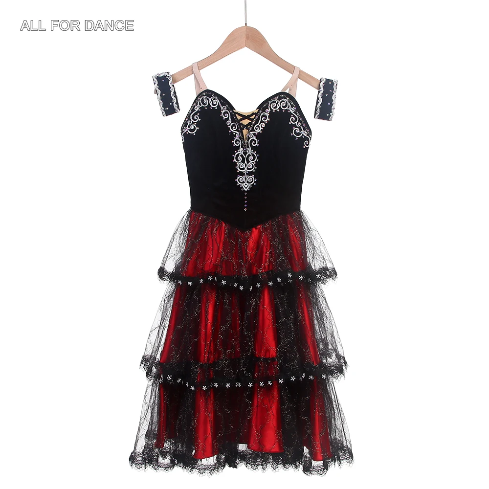 

B24101 Customized Black/Red Length Romantic Ballet Tutu Professional Ballet Tutu Girls & Women Stage Performance Dance Costumes