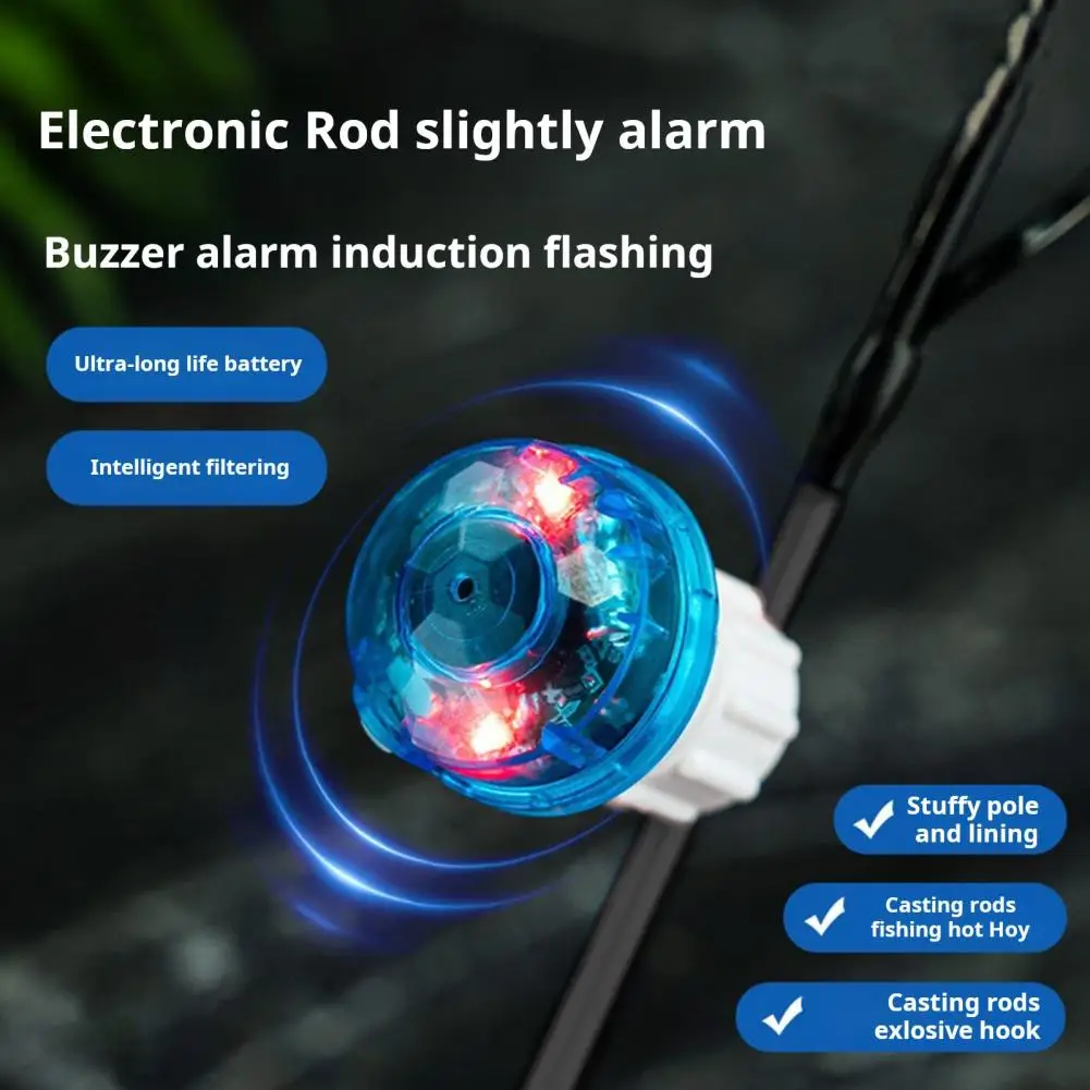 1/2Pcs Fishing Bite Alarm Light Night Fishing Rod Tip Strike Sensor Alert Light Electronic Bite Indicator LED Lamp pesca