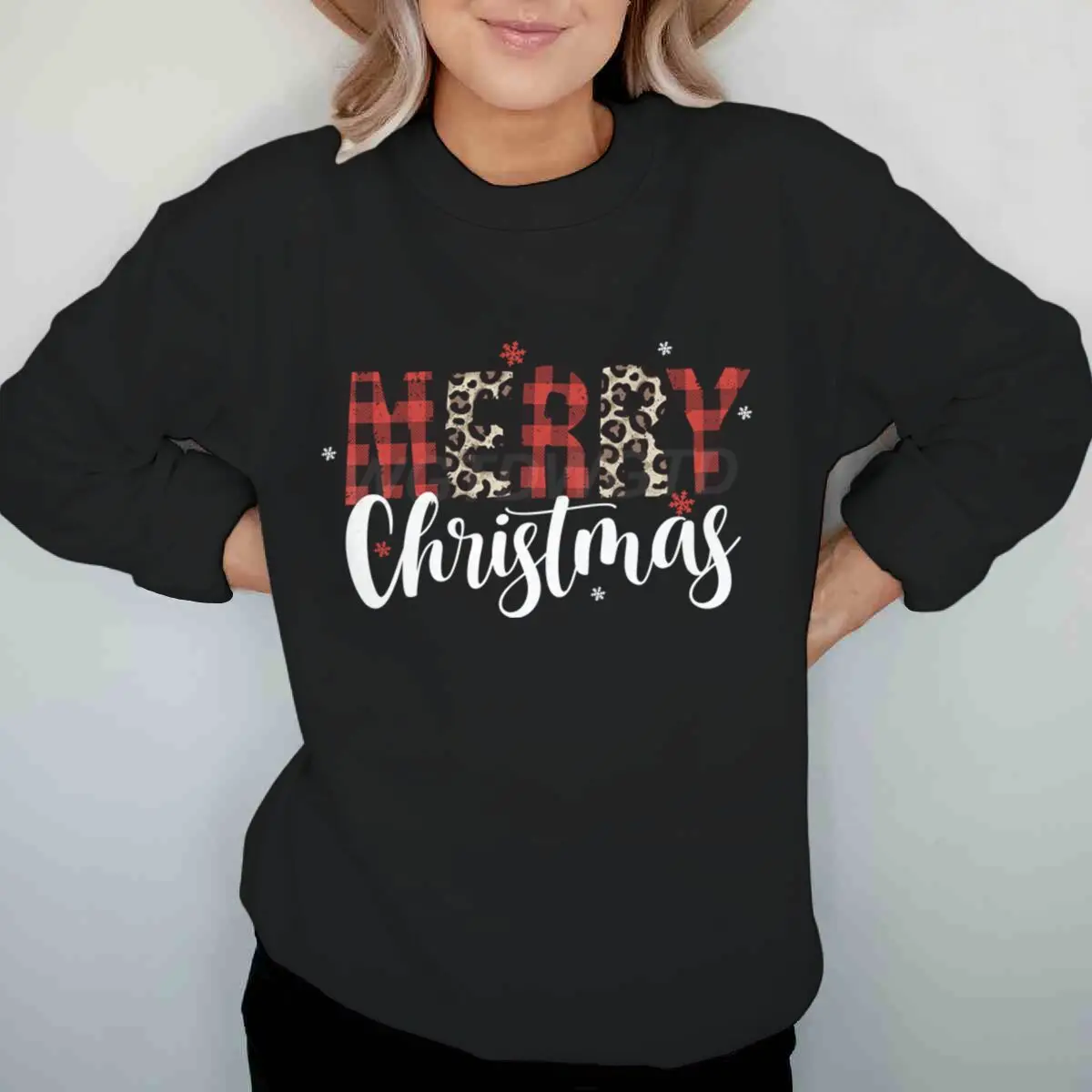 Frohe Weihnachten Sweatshirt für Frauen Langarm Crewneck Sweatshirt Weihnachtspullover für Winter Frauen Weihnachten Sweatshirts Geschenke