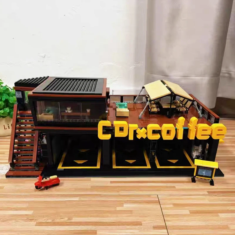ชุดตัวต่อ Street View Series ร้านกาแฟคลับ ตัวต่อแบบคลาสสิก ร้านกาแฟในเมือง ของเล่นตัวต่อสำหรับเด็ก ของขวัญวันเกิด MOC
