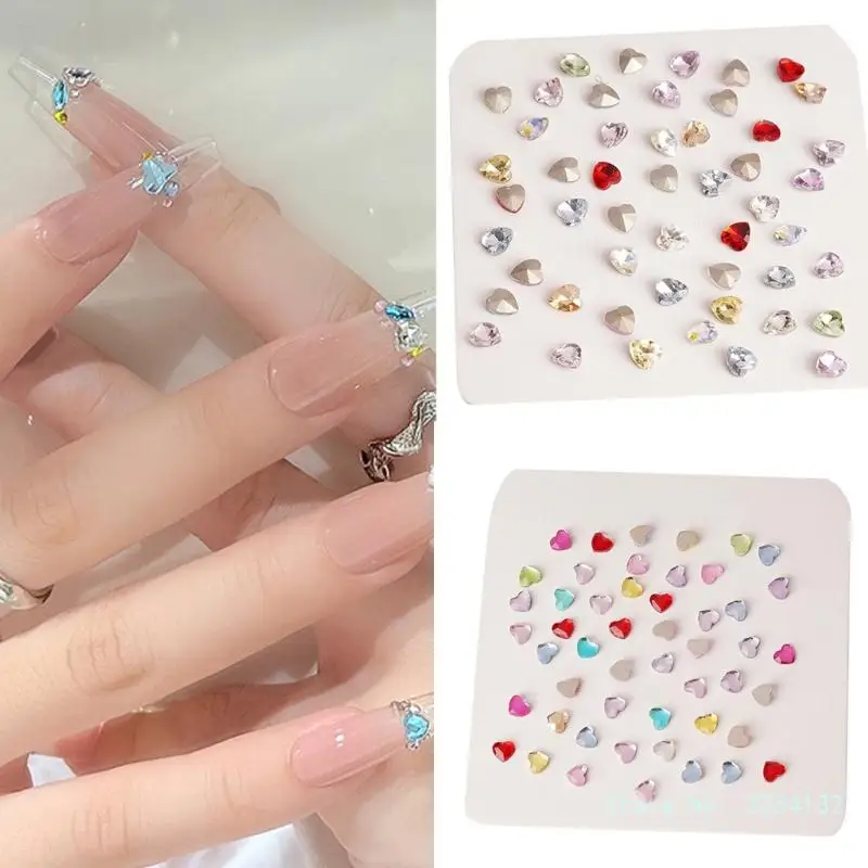 Colorful Glass Nail Rhinestones Flat Back Nails DIY Craft Create Beautiful Nails Art Clothing Embellishments