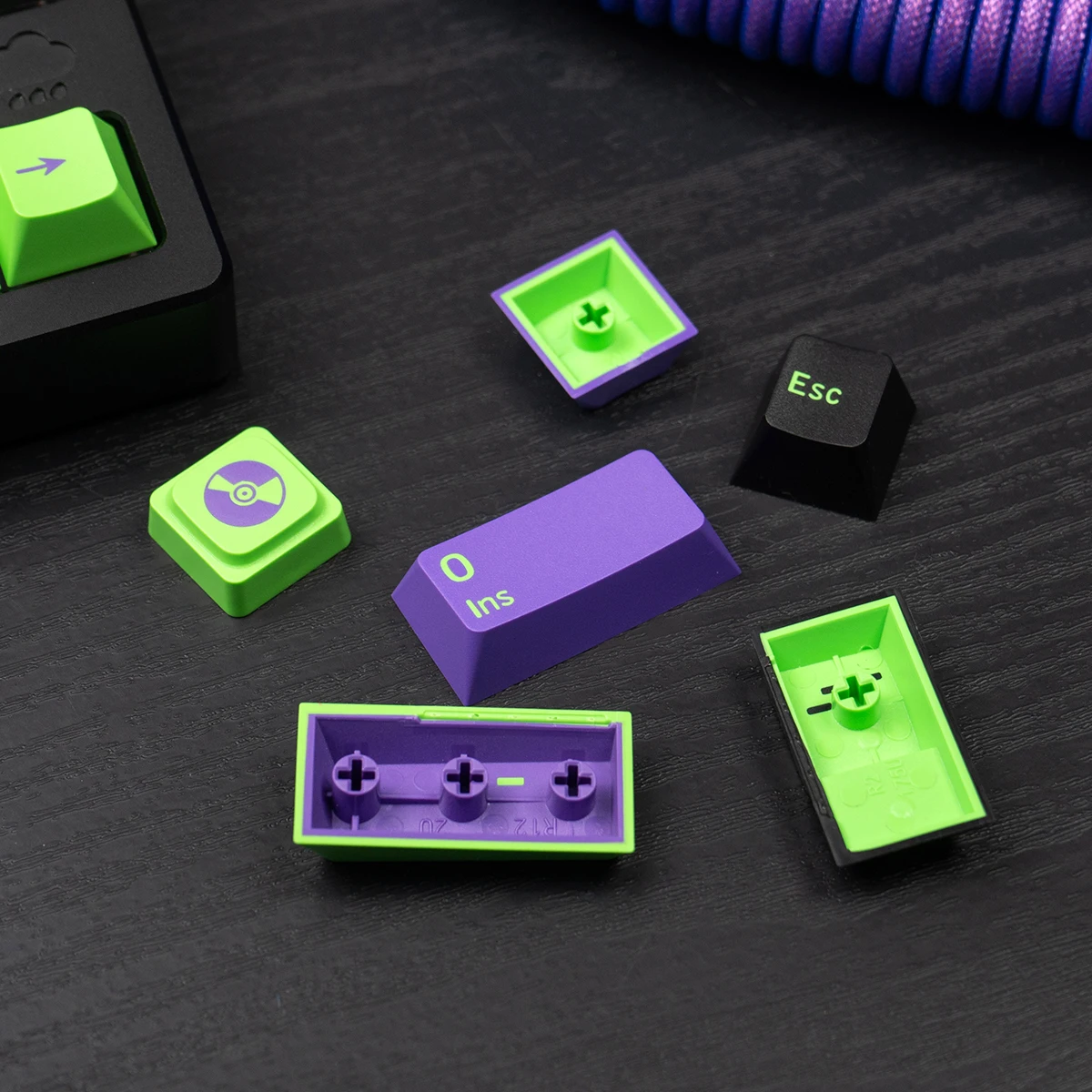 Statut Perroma/N° 1 Machine/BoWOB clavier mécanique Keycap PBT bicolore profil Cherry Keycaps commutateurs Gateron Mx