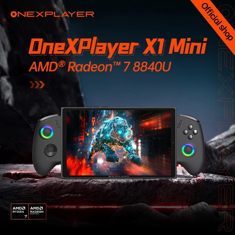 

New OneXPlayer X1 MINIOnexconsole 8.8Inch AMD R7 8840u Onexconsole Qculink Laptop Camera Gaming pc Laptop Wins Gaming Console