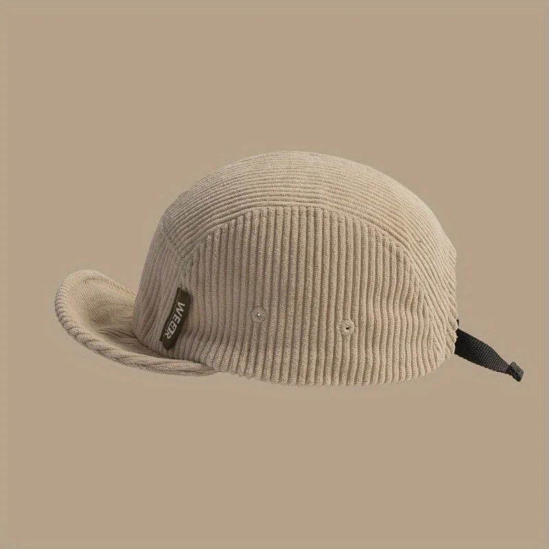 

Japanese Style Corduroy Baseball Cap Soft Brim Design Unisex Retro Street Fashion for Autumn Winter Daily Headwear
