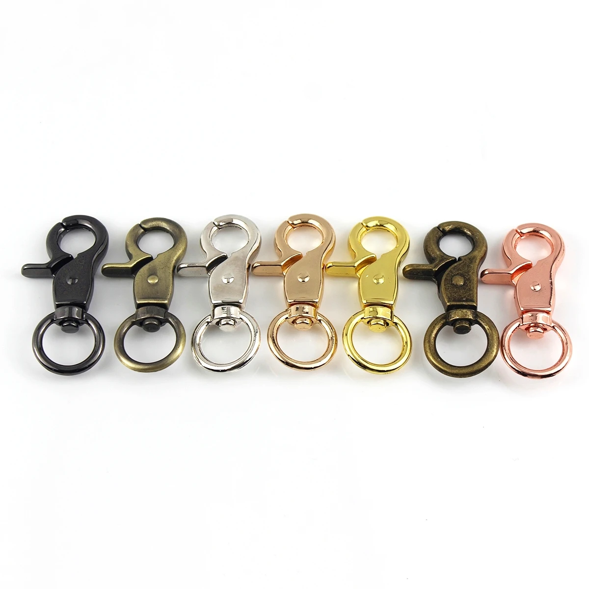 1x Alloy Snap Hook Trigger Lobster Clasps Clips Spring Gate Leather Craft Pet Leash Bag Strap Belt Webbing Keychain Hooks