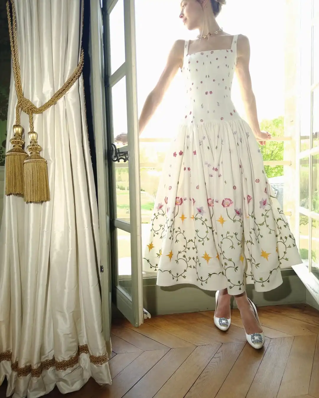 MD Princess Unique Embroidery A-line Prom Gown Spaghetti Strap فساتين سهرة سع 2025 Ankle-Length Customized Graduation Gown 2025