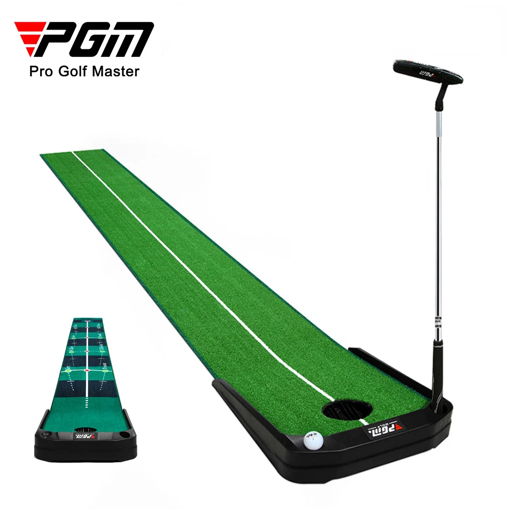 

PGM Golf Putting Mat Electric Return Ball Portable Outdoor Indoor Golf Practice Mat True Roll Surface&Non Slip Bottom Pads TL026