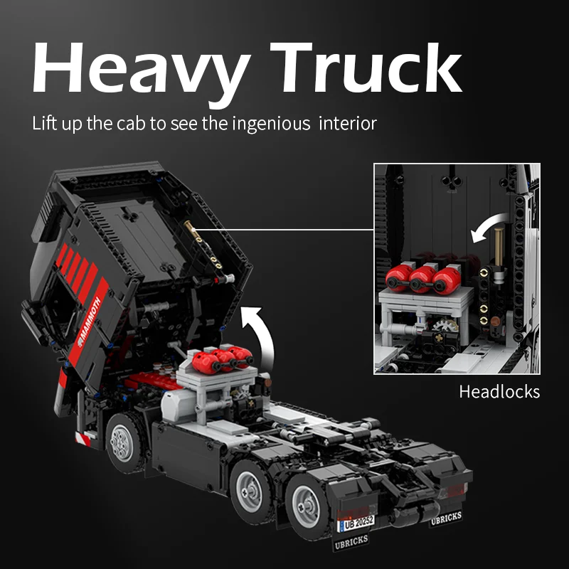 6X4 FH รถบรรทุกรถแทรกเตอร์ Heavy Duty RC รีโมทคอนโทรลวิศวกรรมยานพาหนะ Building Blocks อิฐชุดของเล่นเด็กคริสต์มาสของขวัญ