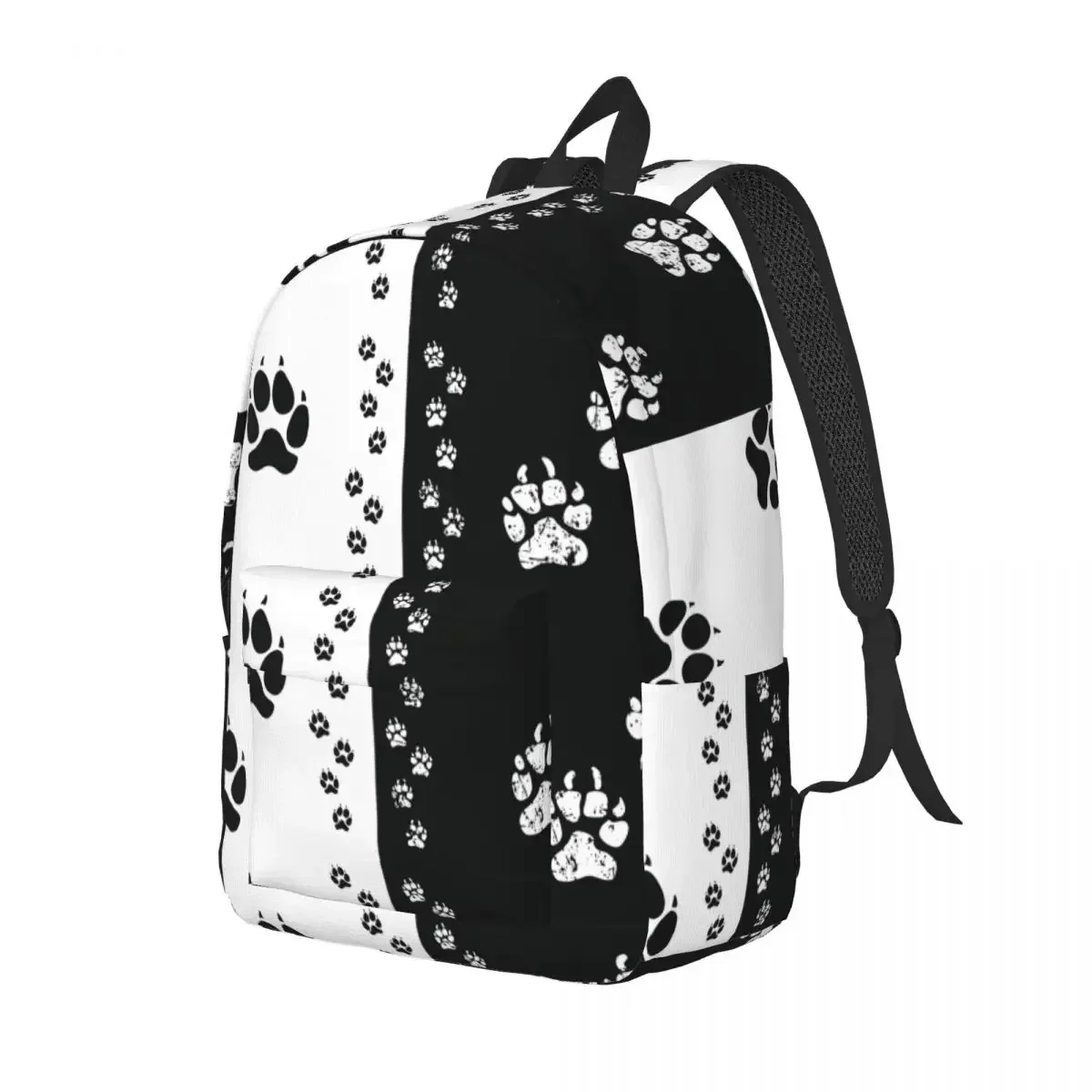 Dog Paw Prints Or Animal Tracks Backpack for Kindergarten Primary School Student Cat Cute Bookbag Boy Girl  Daypack with Pocket