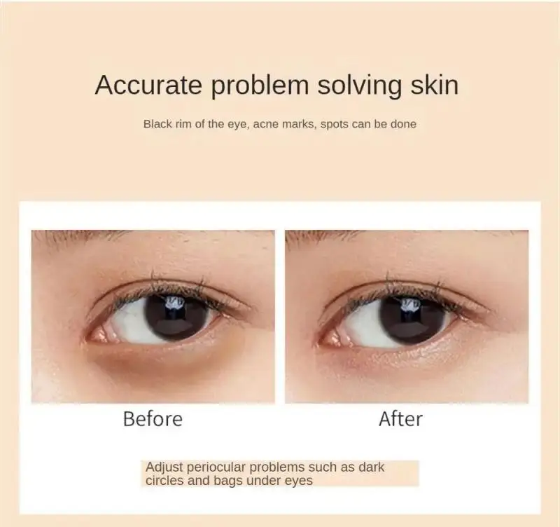 Waterproof Concealer Covers Acne Marks Dark Circles Long-lasting Foundation Cream 3-Color Concealer Palette Cream Cosmetics