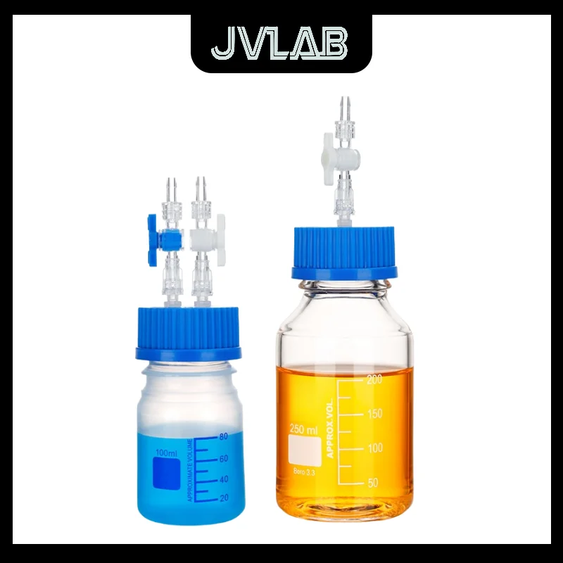 

Negative Pressure Buffer Bottle Waste Liquid Sampling Boro3.3 Switch Valve Feed 100-2000ml Bottle Vacuum Fermentation Tank JVLAB