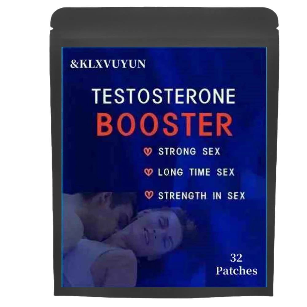 Testosterone Booster For Men With Maca, Shilajit Transdermal Patches Energy Stamina Strength 32 Patches