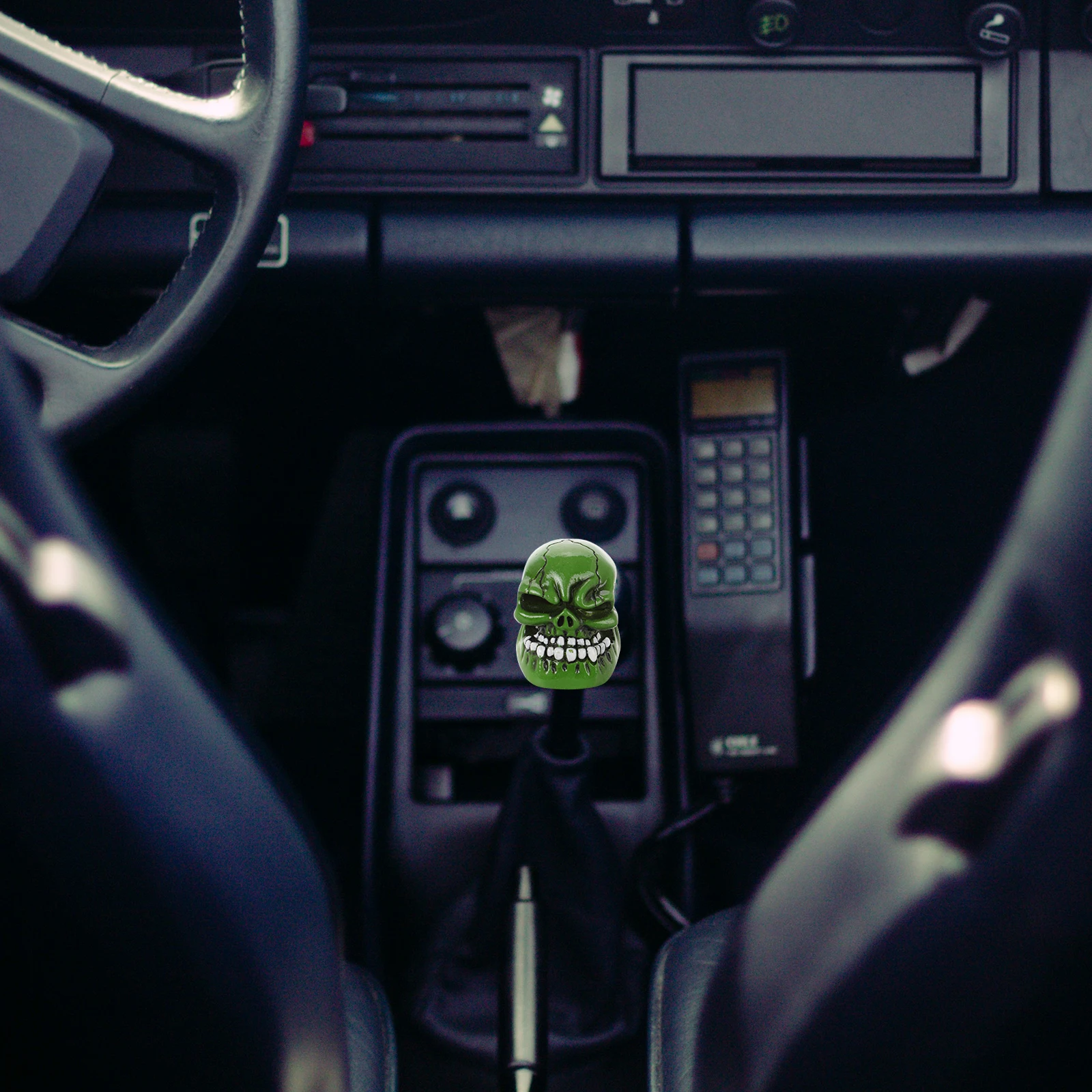 

Skull Gear Shift Knob Universal Manual Car Resin Stick Handle Long Lasting Stylish Durability
